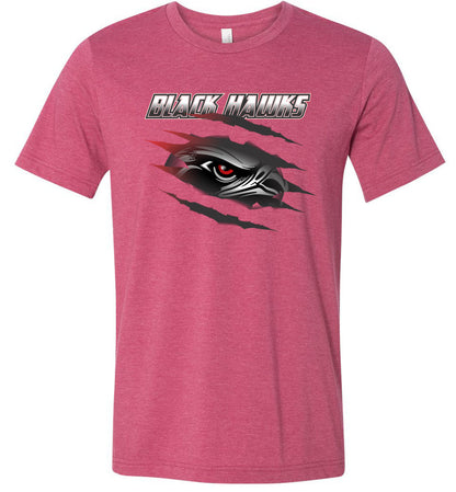 BLACK HAWKS! - Official Gear - Type 16 Short Sleeve Unisex, Modern Sports Logo