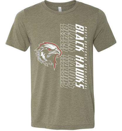 BLACK HAWKS! - Official Gear - Type 14 Short Sleeve Unisex, Modern Sports Logo