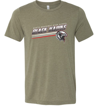 BLACK HAWKS! - Official Gear - Type 13 Short Sleeve Unisex, Modern Sports Logo