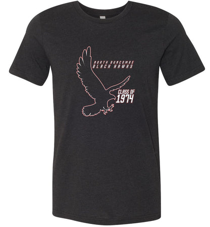 BLACK HAWKS! - Vintage 1974 Reunion Gear - Concept 002 Short Sleeve Unisex, Modern Sports Logo