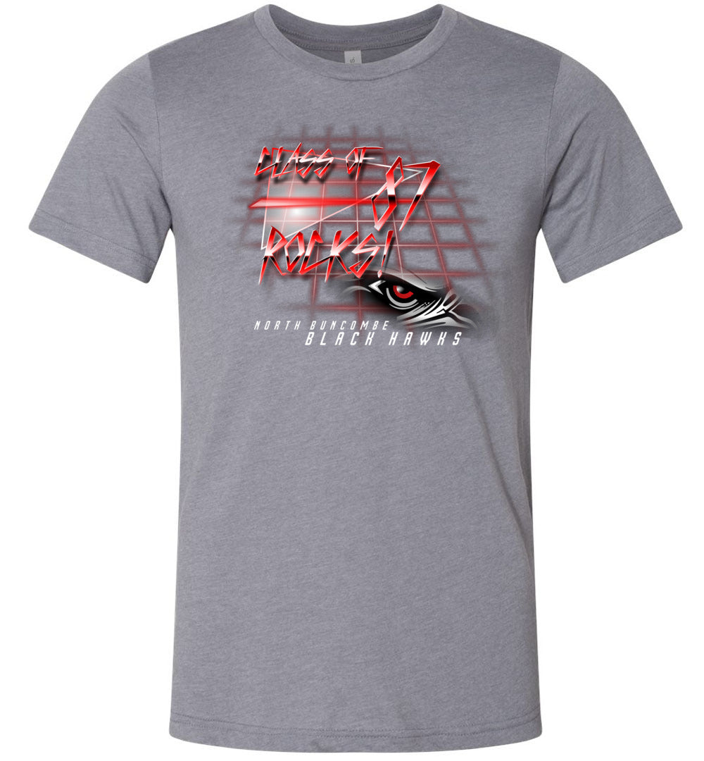 BLACK HAWKS! - Vintage 1987 Reunion Gear - Concept 001 Short Sleeve Unisex, Modern Sports Logo