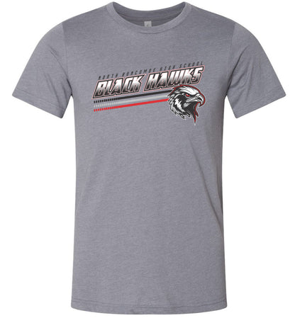 BLACK HAWKS! - Official Gear - Type 13 Short Sleeve Unisex, Modern Sports Logo