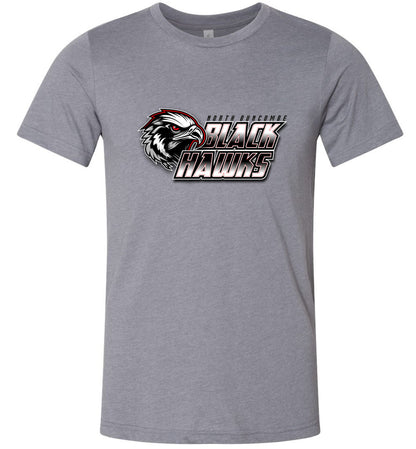 BLACK HAWKS! - Official Gear - Type 10 Short Sleeve Unisex, Modern Sports Logo