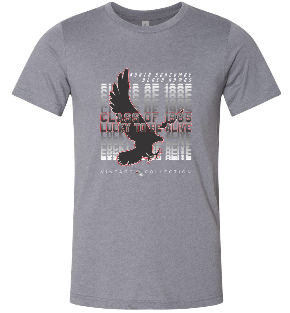 BLACK HAWKS! - Vintage 1985 Reunion Gear - Concept 001 Short Sleeve Unisex, Modern Sports Logo