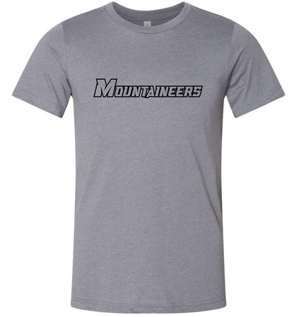 GO MOUNTAINEERS!! - Short Sleeve Unisex, Modern Sports Logo