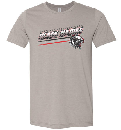 BLACK HAWKS! - Official Gear - Type 13 Short Sleeve Unisex, Modern Sports Logo