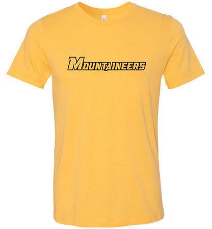 GO MOUNTAINEERS!! - Short Sleeve Unisex, Modern Sports Logo