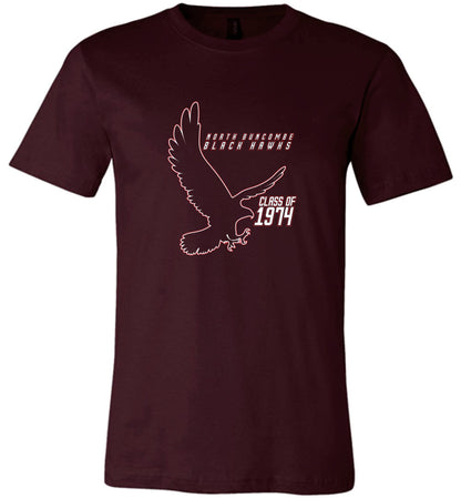 BLACK HAWKS! - Vintage 1974 Reunion Gear - Concept 002 Short Sleeve Unisex, Modern Sports Logo