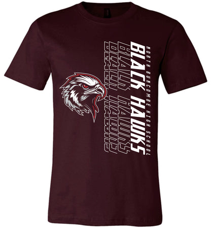 BLACK HAWKS! - Official Gear - Type 14 Short Sleeve Unisex, Modern Sports Logo