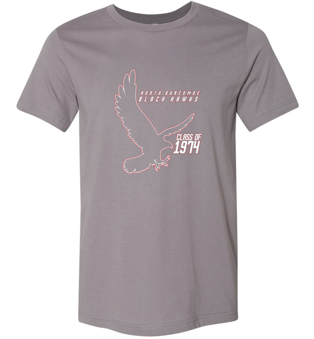 BLACK HAWKS! - Vintage 1974 Reunion Gear - Concept 002 Short Sleeve Unisex, Modern Sports Logo