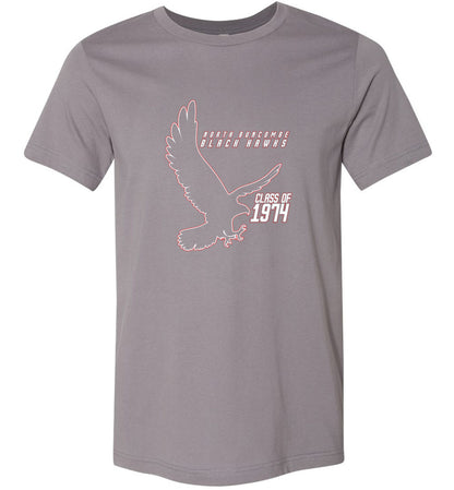 BLACK HAWKS! - Vintage 1974 Reunion Gear - Concept 002 Short Sleeve Unisex, Modern Sports Logo