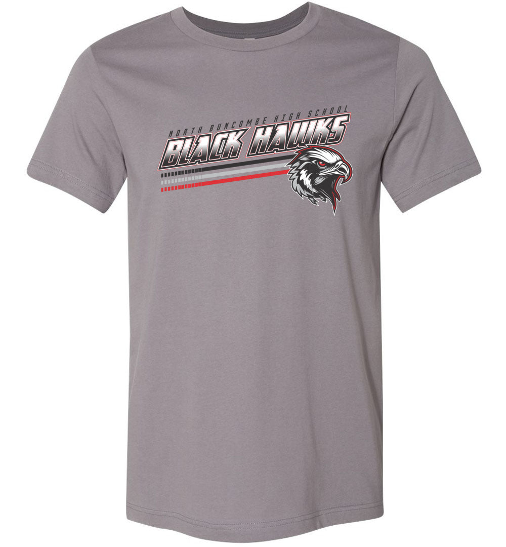 BLACK HAWKS! - Official Gear - Type 13 Short Sleeve Unisex, Modern Sports Logo