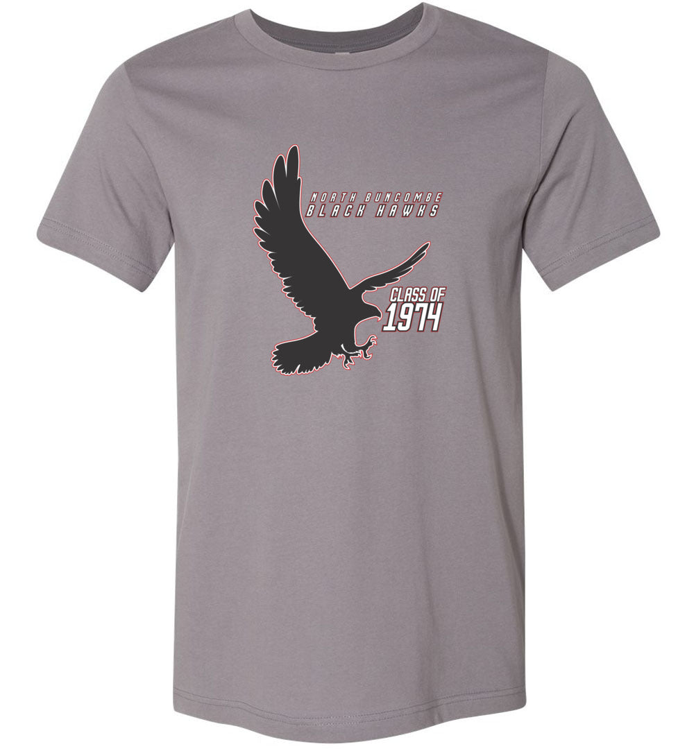 BLACK HAWKS! - Vintage 1974 Reunion Gear - Concept 002 Short Sleeve Unisex, Modern Sports Logo