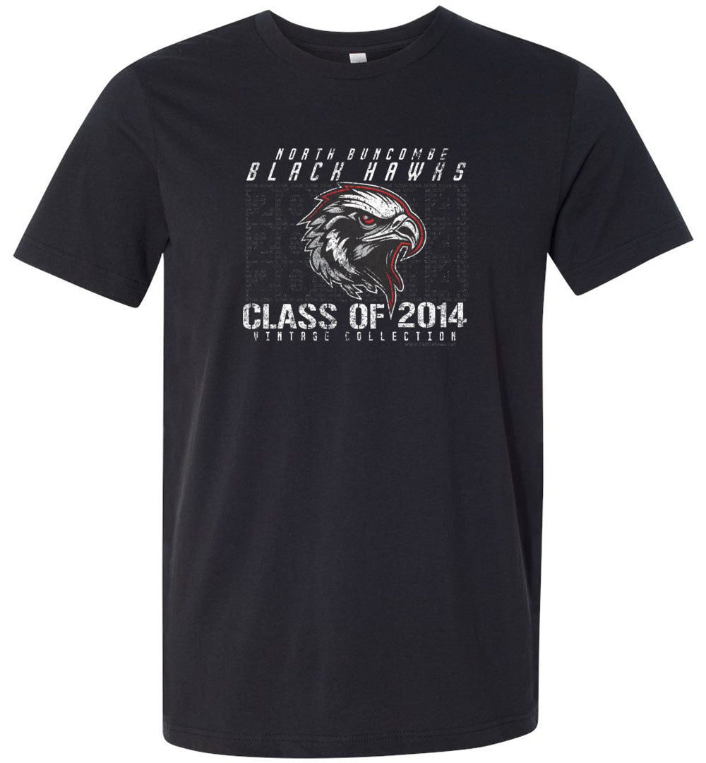 BLACK HAWKS! - Vintage 2014 Reunion Gear - Concept 001 Short Sleeve Unisex, Modern Sports Logo