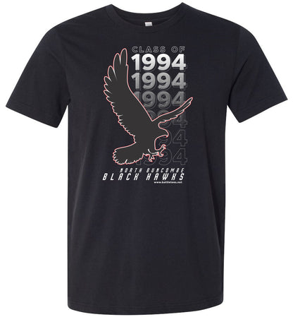 BLACK HAWKS! - Vintage 1994 Reunion Gear - Concept 001 Short Sleeve Unisex, Modern Sports Logo