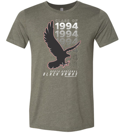 BLACK HAWKS! - Vintage 1994 Reunion Gear - Concept 001 Short Sleeve Unisex, Modern Sports Logo