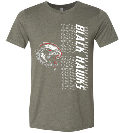 BLACK HAWKS! - Official Gear - Type 14 Short Sleeve Unisex, Modern Sports Logo