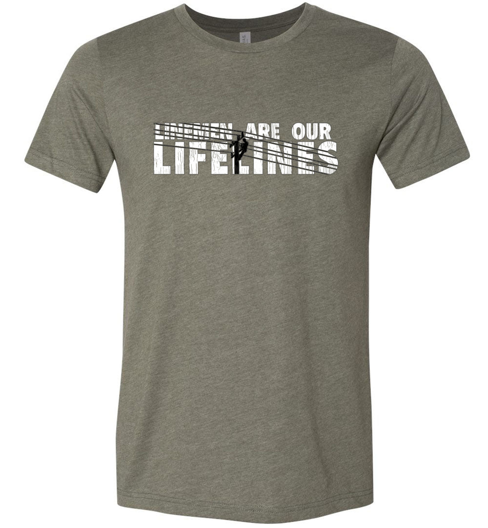 LINEMEN ARE OUR LIFELINES! - SHORT SLEEVE TEE