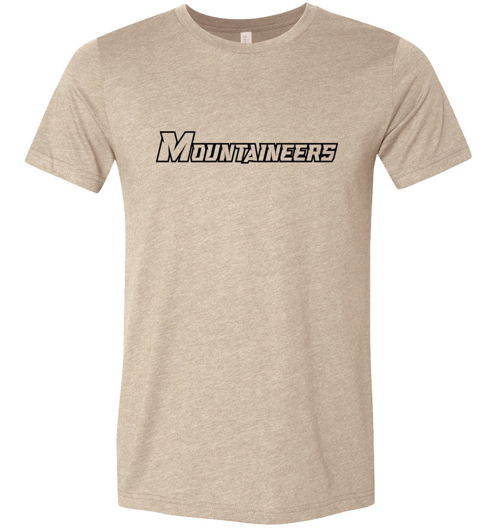 GO MOUNTAINEERS!! - Short Sleeve Unisex, Modern Sports Logo