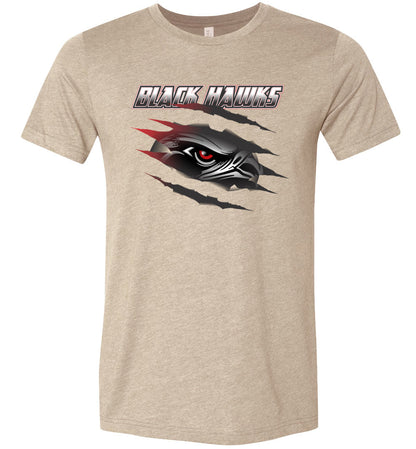 BLACK HAWKS! - Official Gear - Type 16 Short Sleeve Unisex, Modern Sports Logo