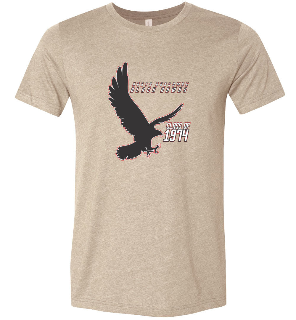 BLACK HAWKS! - Vintage 1974 Reunion Gear - Concept 002 Short Sleeve Unisex, Modern Sports Logo