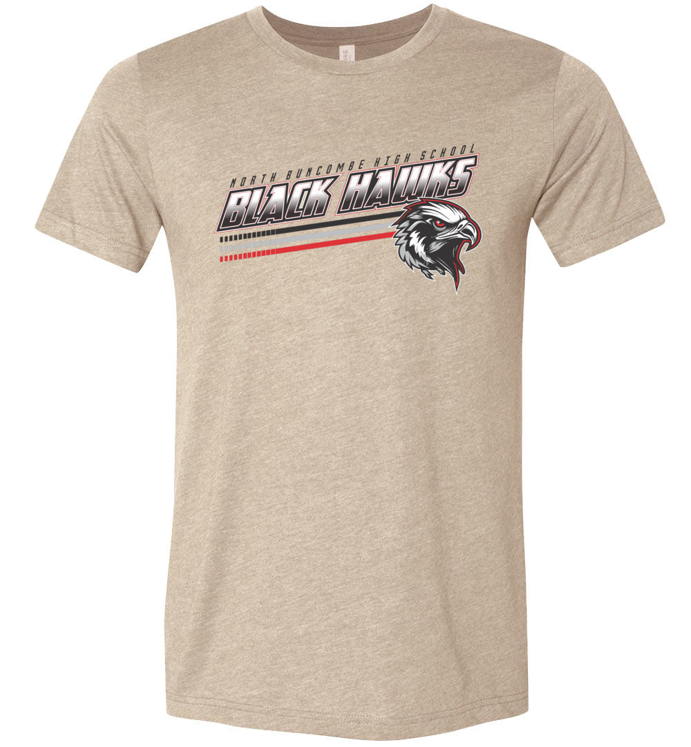 BLACK HAWKS! - Official Gear - Type 13 Short Sleeve Unisex, Modern Sports Logo