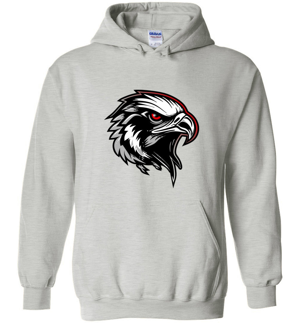 BLACK HAWKS! - Type 6 Heavy Blend Hoodie, Modern Sports Logo