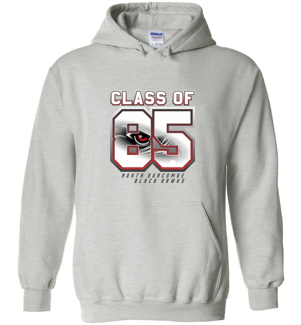 BLACK HAWKS! - Vintage 1985 Reunion Gear - Concept 002b Heavy Blend Hoodie, Modern Sports Logo