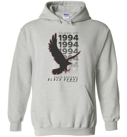 BLACK HAWKS! - Vintage 1994 Reunion Gear - Concept 001 Heavy Blend Hoodie, Modern Sports Logo