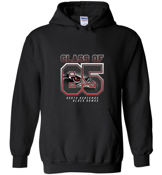 BLACK HAWKS! - Vintage 1985 Reunion Gear - Concept 002 Heavy Blend Hoodie, Modern Sports Logo