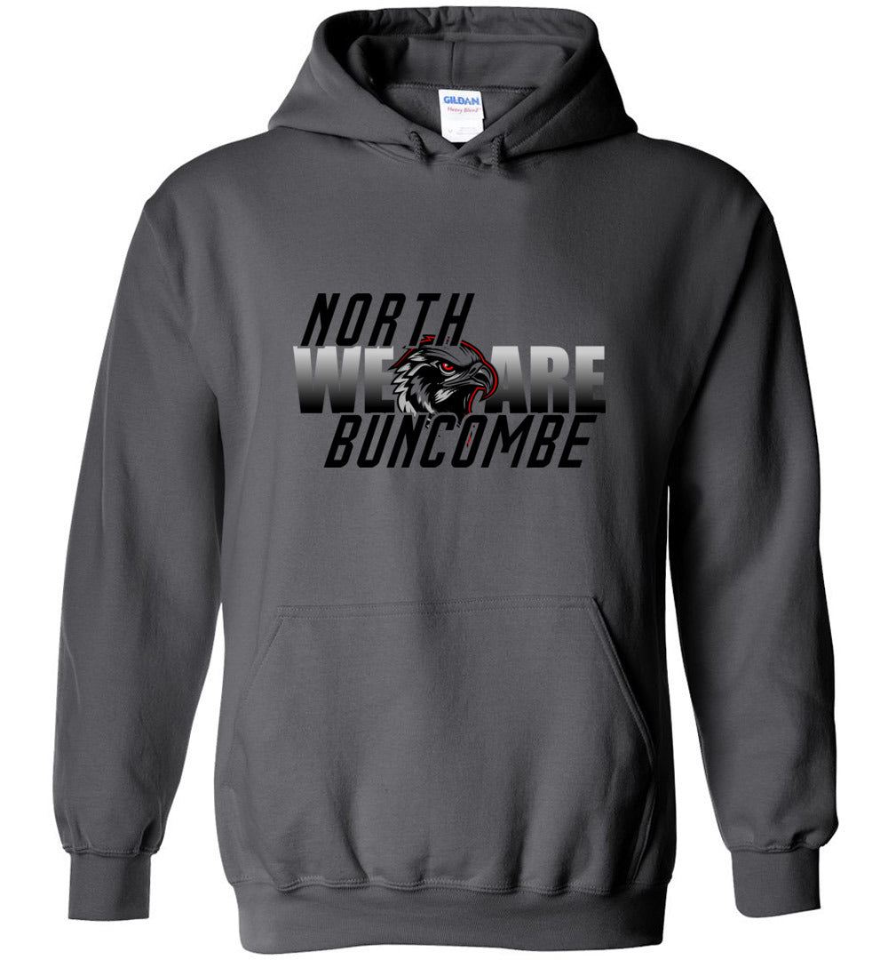 WE ARE NORTH BUNCOMBE! - Official Black Hawks Hoodie! (Light fabric)