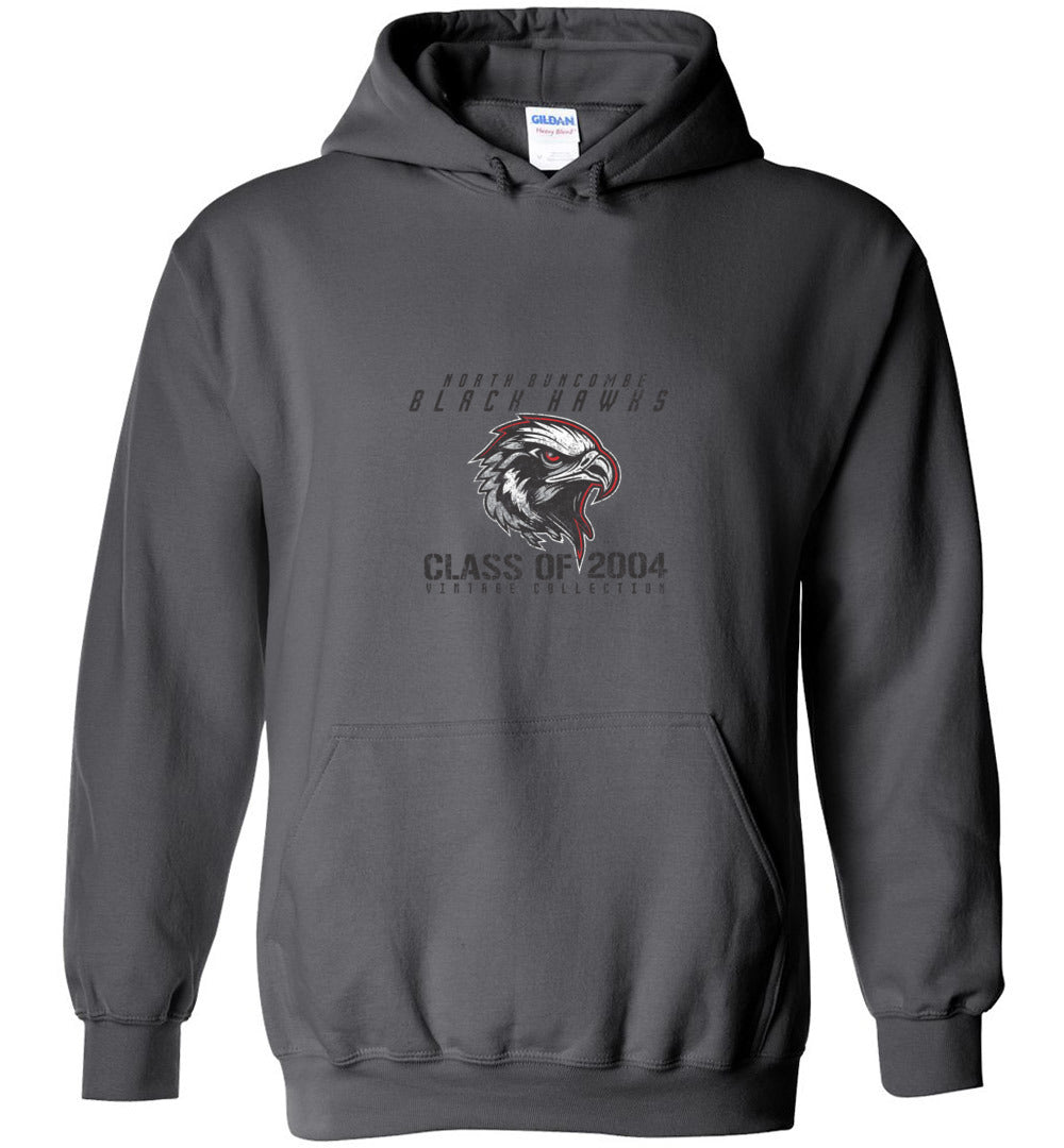 BLACK HAWKS! - Vintage 2004 Reunion Gear - Concept 001 Heavy Blend Hoodie, Modern Sports Logo