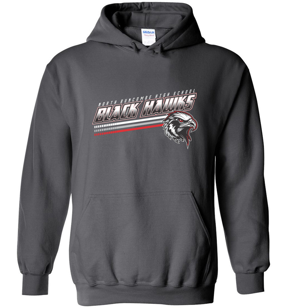 BLACK HAWKS! - Official Gear - Type 13 Hoodie, Modern Sports Logo