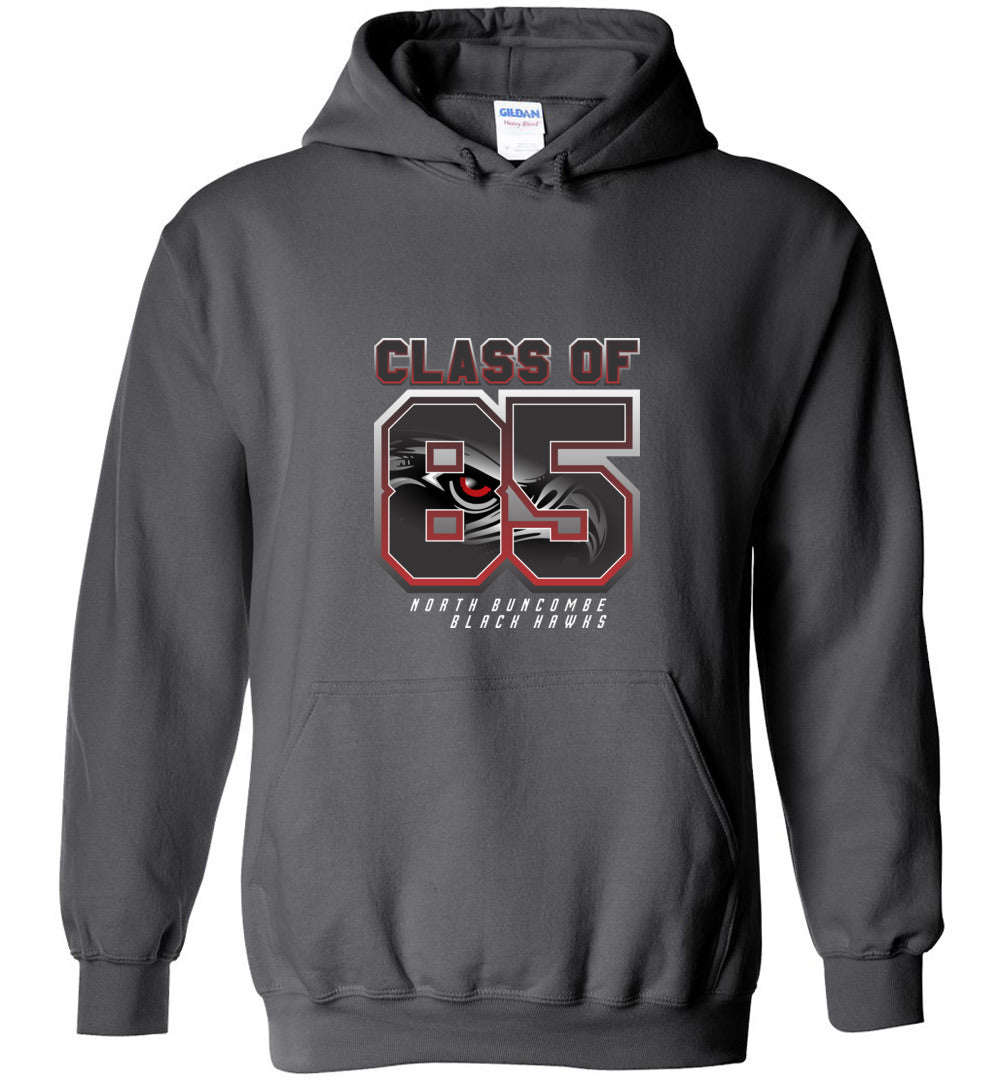 BLACK HAWKS! - Vintage 1985 Reunion Gear - Concept 002 Heavy Blend Hoodie, Modern Sports Logo