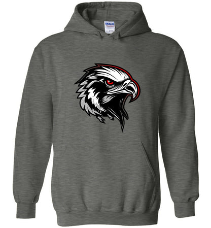 BLACK HAWKS! - Type 6 Heavy Blend Hoodie, Modern Sports Logo