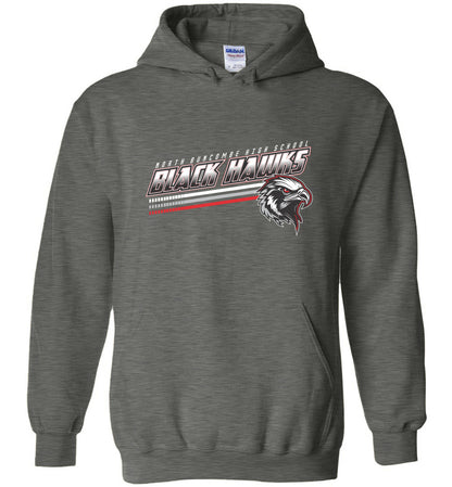 BLACK HAWKS! - Official Gear - Type 13 Hoodie, Modern Sports Logo