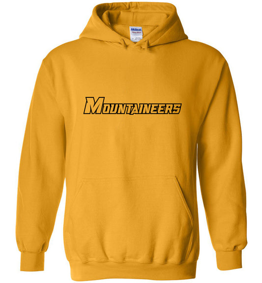 GO MOUNTAINEERS!! - Heavy Blend Hoodie, Modern Sports Logo