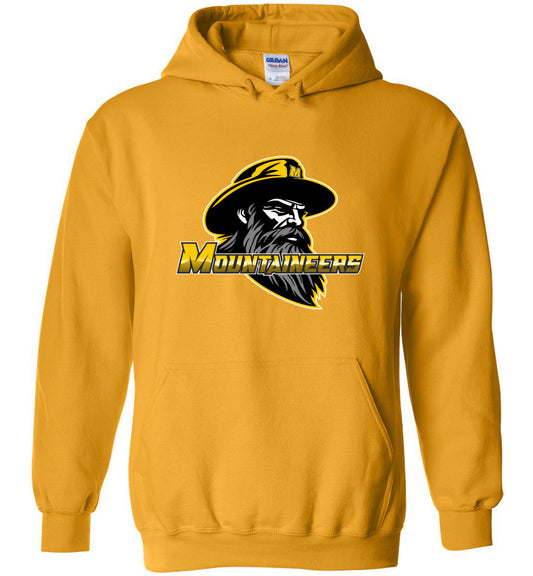 GO MOUNTAINEERS!! - Heavy Blend Hoodie, Modern Sports Logo