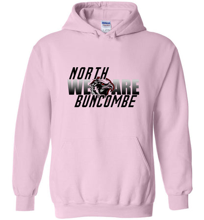 WE ARE NORTH BUNCOMBE! - Official Black Hawks Hoodie! (Light fabric)