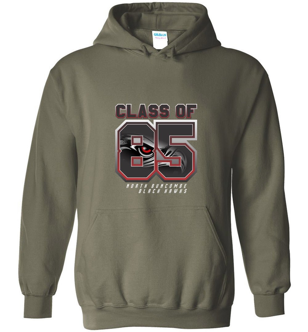 BLACK HAWKS! - Vintage 1985 Reunion Gear - Concept 002 Heavy Blend Hoodie, Modern Sports Logo