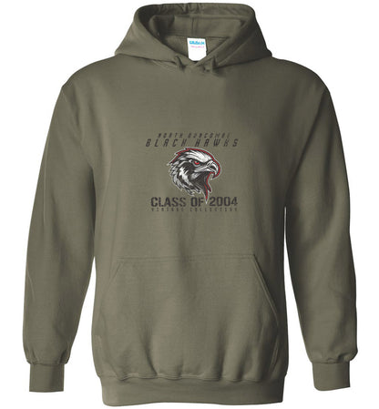 BLACK HAWKS! - Vintage 2004 Reunion Gear - Concept 001 Heavy Blend Hoodie, Modern Sports Logo