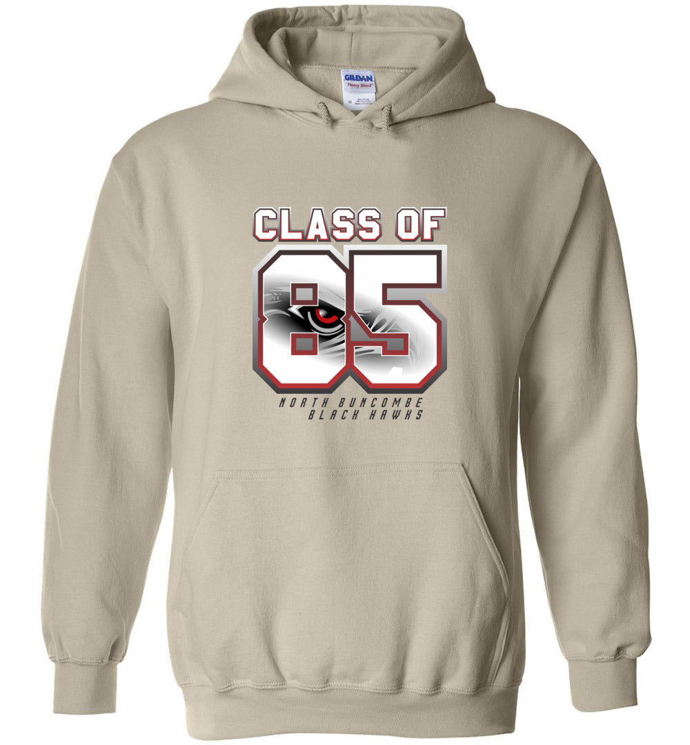 BLACK HAWKS! - Vintage 1985 Reunion Gear - Concept 002b Heavy Blend Hoodie, Modern Sports Logo