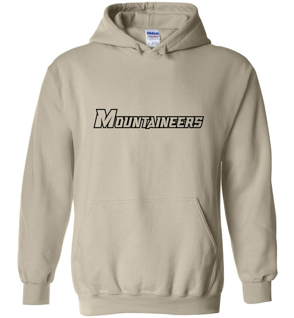 GO MOUNTAINEERS!! - Heavy Blend Hoodie, Modern Sports Logo