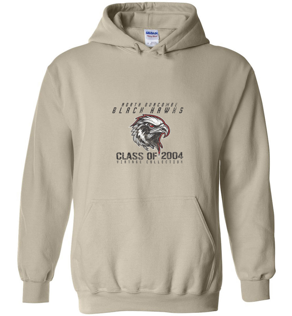 BLACK HAWKS! - Vintage 2004 Reunion Gear - Concept 001 Heavy Blend Hoodie, Modern Sports Logo