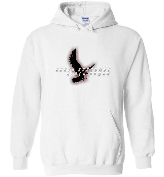 BLACK HAWKS! - Type 4 Heavy Blend Hoodie, Modern Sports Logo