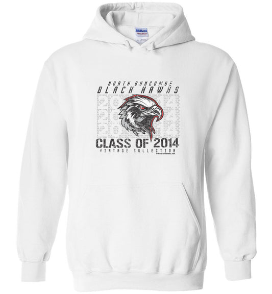 BLACK HAWKS! - Vintage 2014 Reunion Gear - Concept 001 Heavy Blend Hoodie, Modern Sports Logo