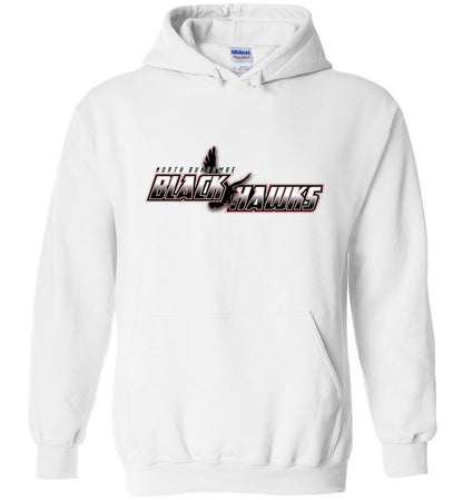 BLACK HAWKS! - Type 5 Heavy Blend Hoodie, Modern Sports Logo