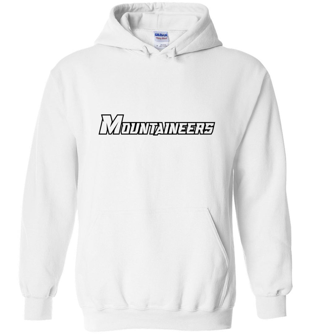 GO MOUNTAINEERS!! - Heavy Blend Hoodie, Modern Sports Logo