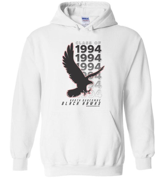 BLACK HAWKS! - Vintage 1994 Reunion Gear - Concept 001 Heavy Blend Hoodie, Modern Sports Logo