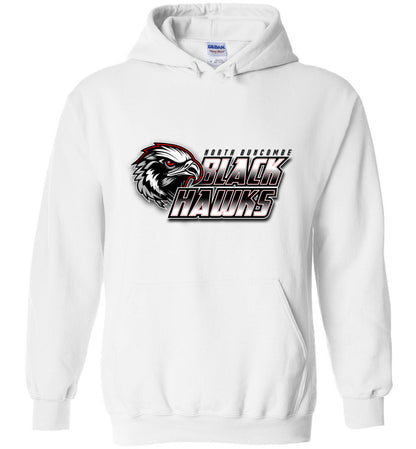 BLACK HAWKS! - Type 10 Heavy Blend Hoodie, Modern Sports Logo